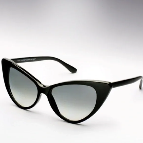 Tom Ford TF173 Nikita cat eye black sunglasses - Picture 1 of 15